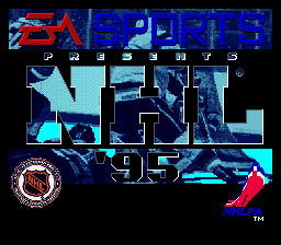 NHL '95 (Europe) Title Screen